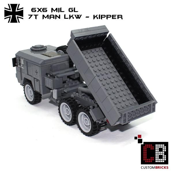 CUSTOM Bundeswehr 7t MAN 6x6 LKW - tipper - made of LEGO® bricks