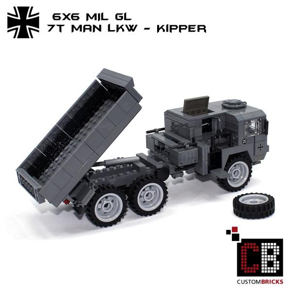 CUSTOM Bundeswehr 7t MAN 6x6 LKW - tipper - made of LEGO® bricks