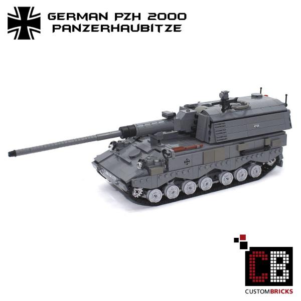 CUSTOM Bundeswehr MBT Panzerhaubitze PzH 2000 made of LEGO® bricks