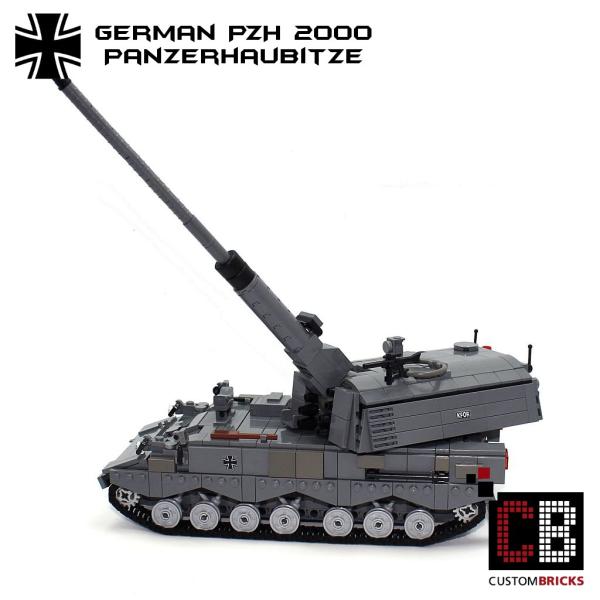 CUSTOM Bundeswehr MBT Panzerhaubitze PzH 2000 made of LEGO® bricks
