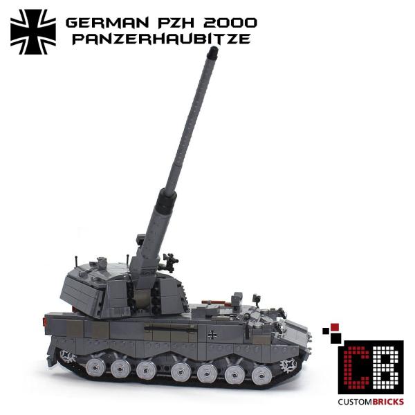 CUSTOM Bundeswehr MBT Panzerhaubitze PzH 2000 made of LEGO® bricks