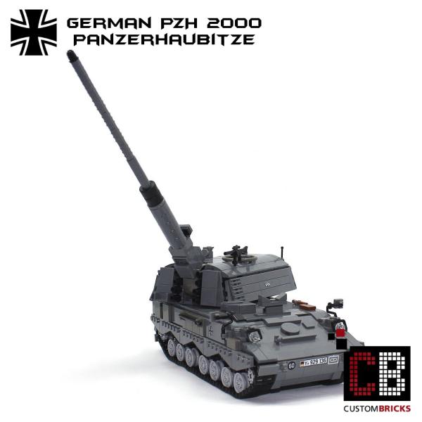 CUSTOM Bundeswehr MBT Panzerhaubitze PzH 2000 made of LEGO® bricks