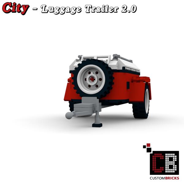 Custom T1 Luggage Trailer - 2.0 red