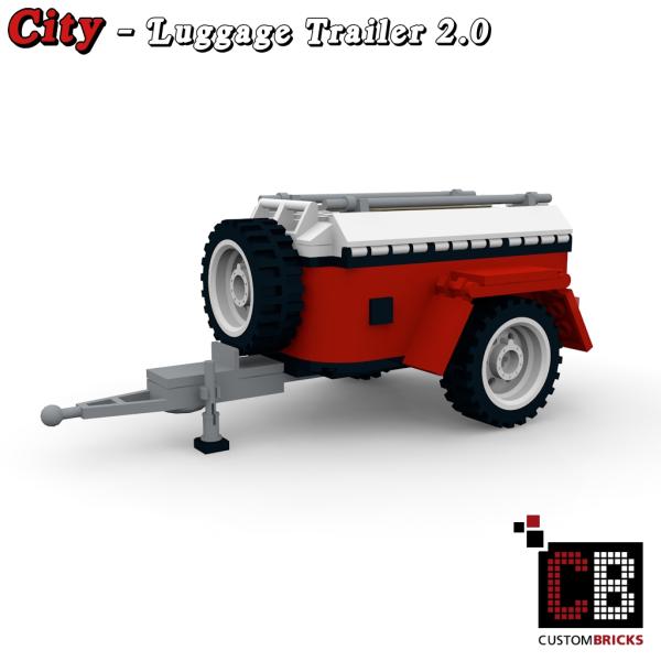 Custom T1 Luggage Trailer - 2.0 red