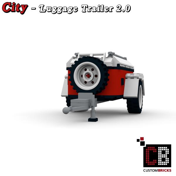 Custom T1 Luggage Trailer - 2.0 white