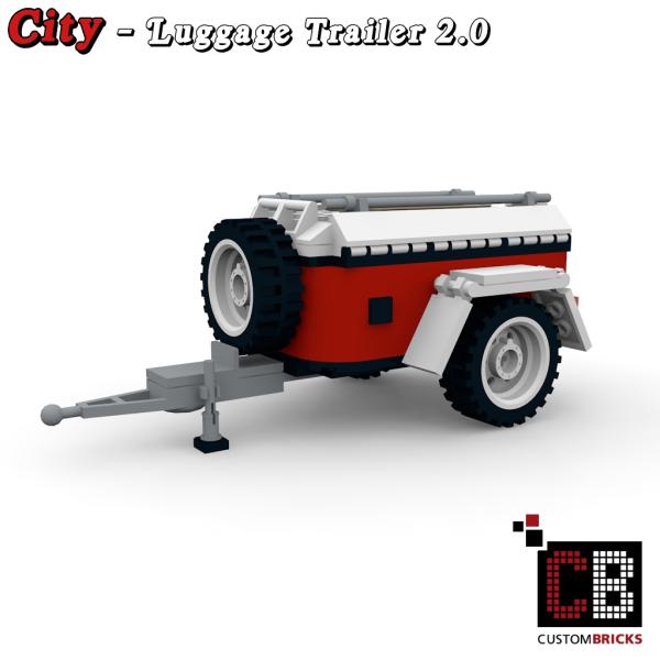 Custom T1 Luggage Trailer - 2.0 white