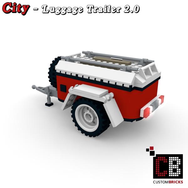 Custom T1 Luggage Trailer - 2.0 white