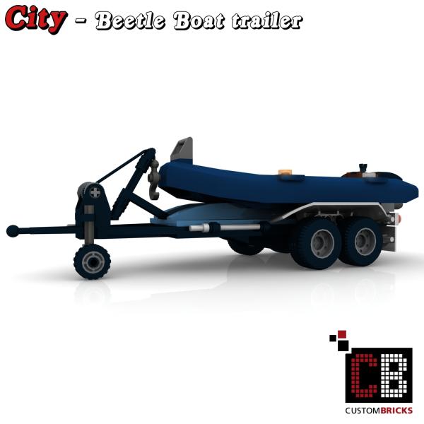 Custom Beetle trailer with boat