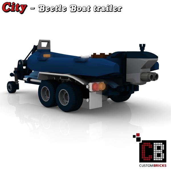 Custom Beetle trailer with boat