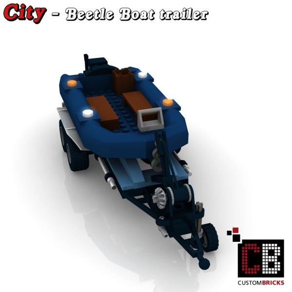 Custom Beetle trailer with boat