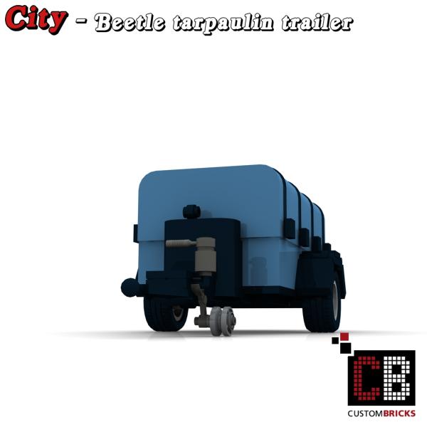 Custom Luggage Trailer with tarpaulin