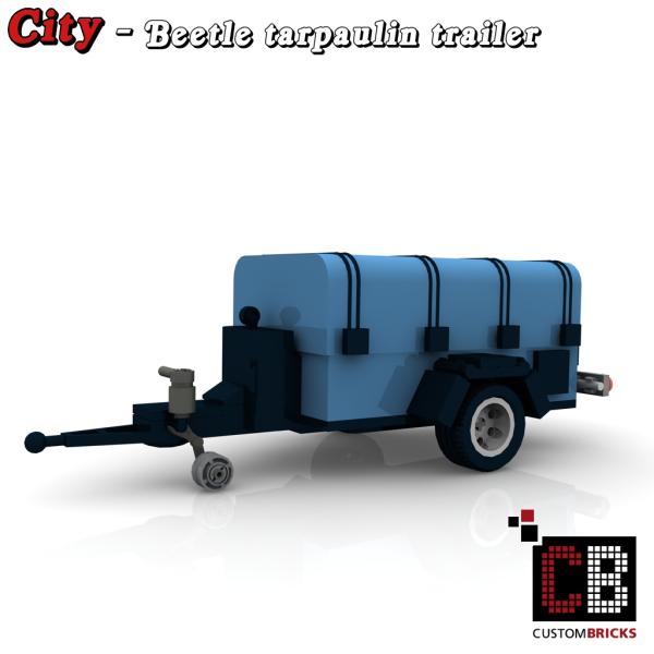 Custom Luggage Trailer with tarpaulin