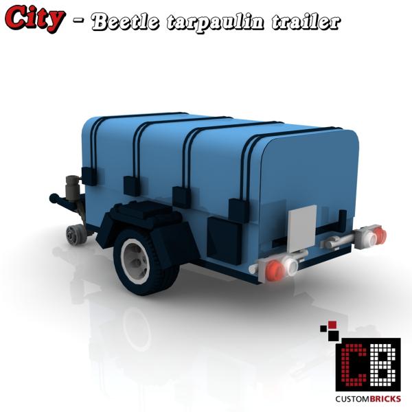 Custom Luggage Trailer with tarpaulin