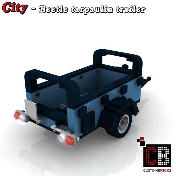 Custom Luggage Trailer with tarpaulin