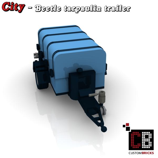 Custom Luggage Trailer with tarpaulin