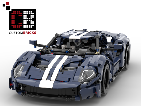Custom 42154 RC Umbauanleitung blauer Sportwagen