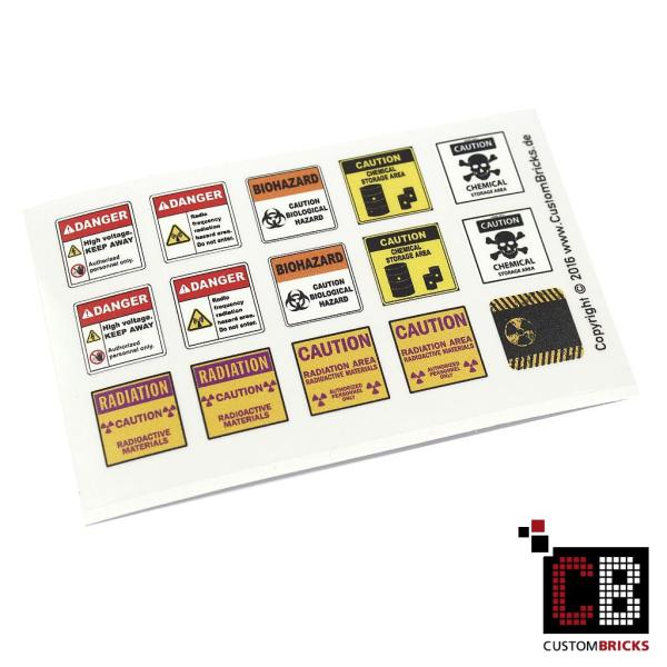Custom Sticker - Gefahrenhinweise