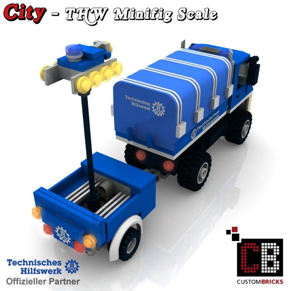 Custom THW Modell - U5023 mit Lichtmast
