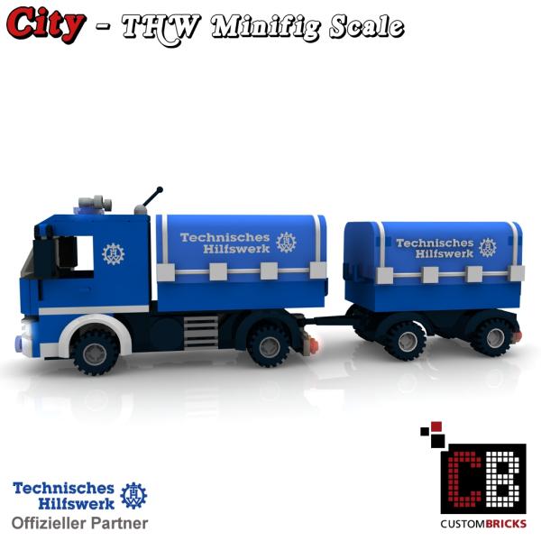 Custom THW Model - Truck short with trailer