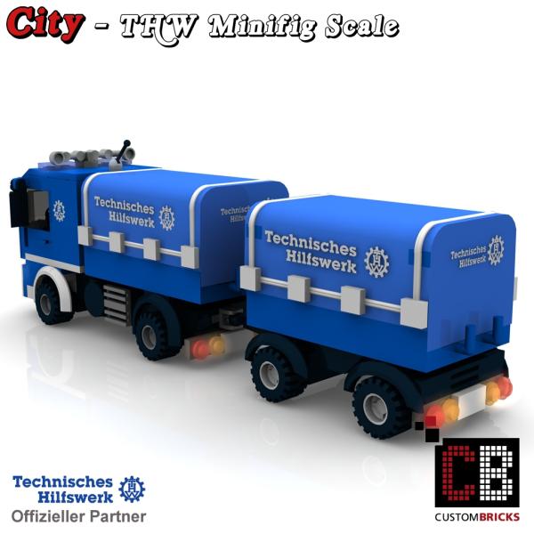 Custom THW Model - Truck short with trailer