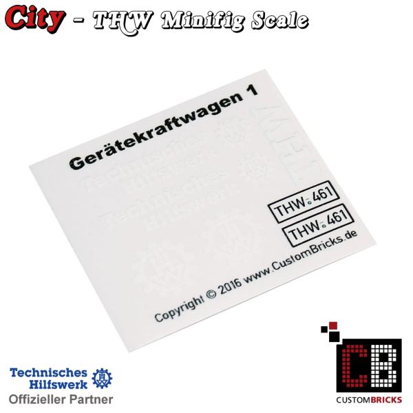 Custom Sticker - THW Modell Gerätekraftwagen 1 - GKW