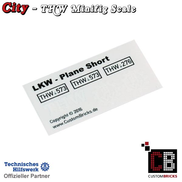 Custom Sticker - THW Modell LKW short Plane