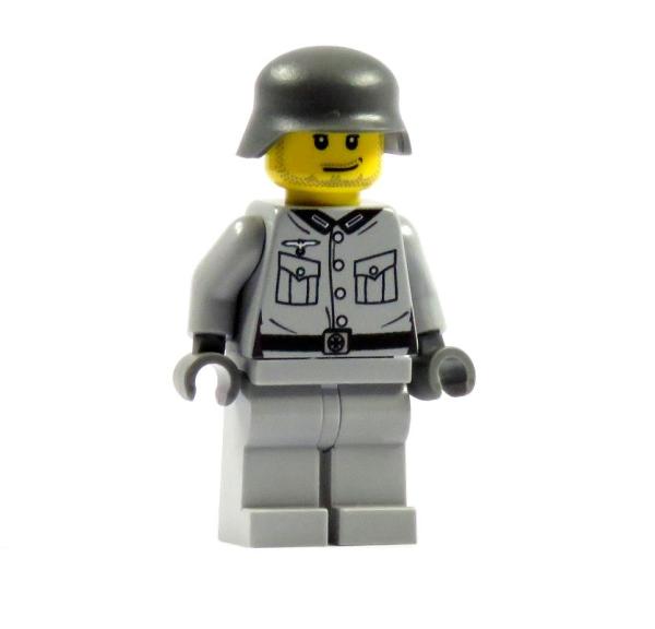 WW2 Soldier 2.0 Printed LEGO® and BrickArms parts gray R1 / R3 / F5