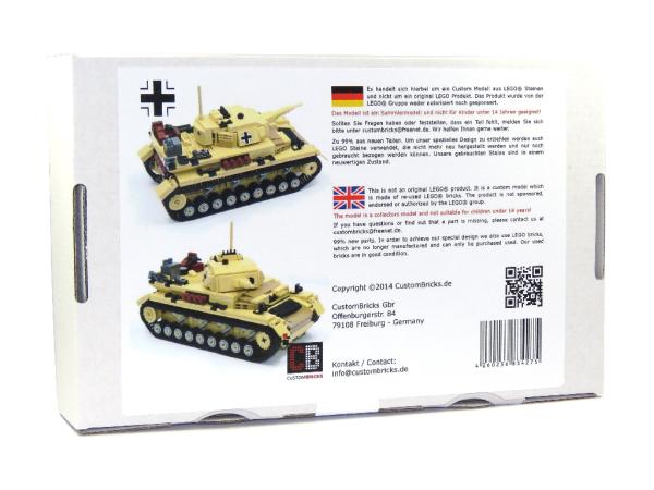 CUSTOM WW2 Afrikakorps PzKpfw IV aus LEGO® Steinen