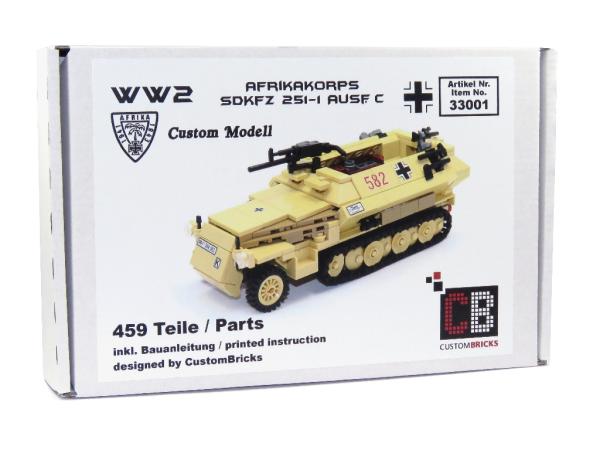 CUSTOM WW2 Afrikakorps SdKfz 251-1 aus LEGO® Steinen