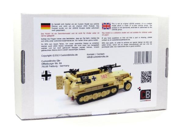 CUSTOM WW2 Afrikakorps SdKfz 251-1 aus LEGO® Steinen