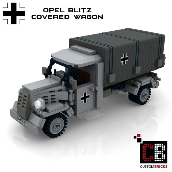 Custom WW2 Opel Blitz Planenwagen mit Hoheitszeichen