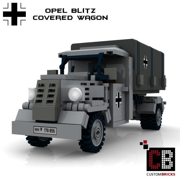 Custom WW2 Opel Blitz Planenwagen mit Hoheitszeichen