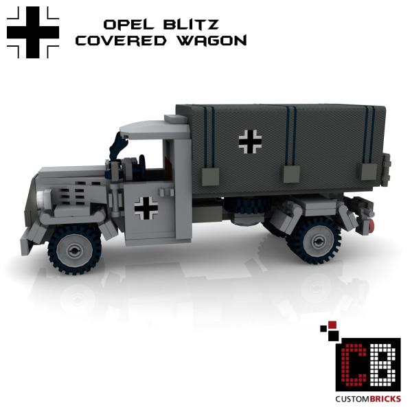 Custom WW2 Opel Blitz Planenwagen mit Hoheitszeichen