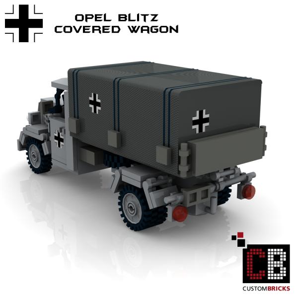 Custom WW2 Opel Blitz Planenwagen mit Hoheitszeichen