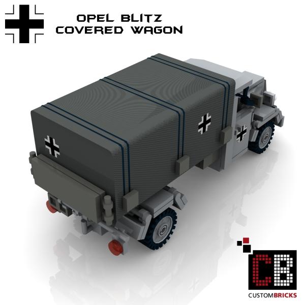 Custom WW2 Opel Blitz Planenwagen mit Hoheitszeichen