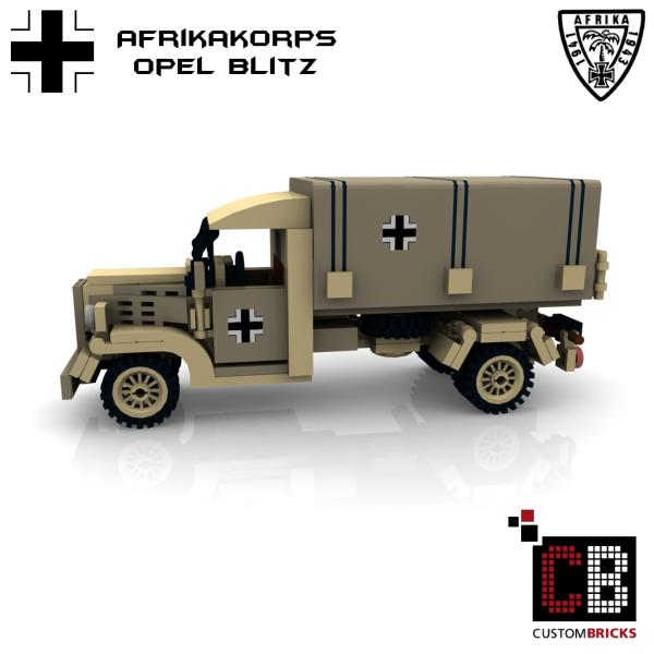 Custom WW2 Afrikakorps Opel Blitz covered wagon