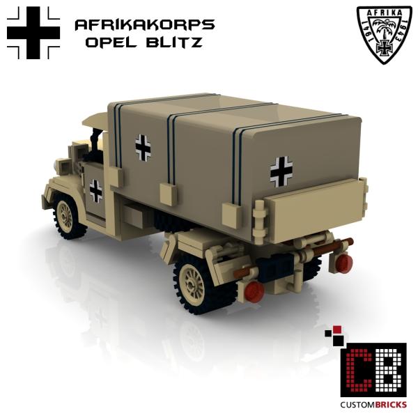 Custom WW2 Afrikakorps Opel Blitz covered wagon
