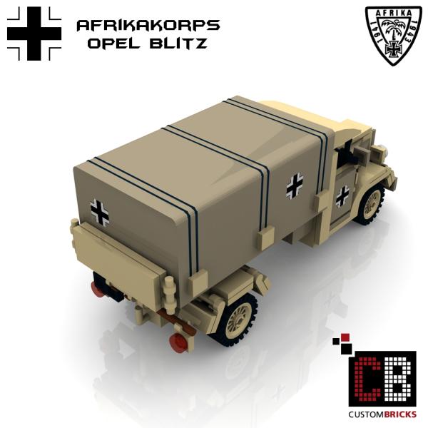Custom WW2 Afrikakorps Opel Blitz covered wagon