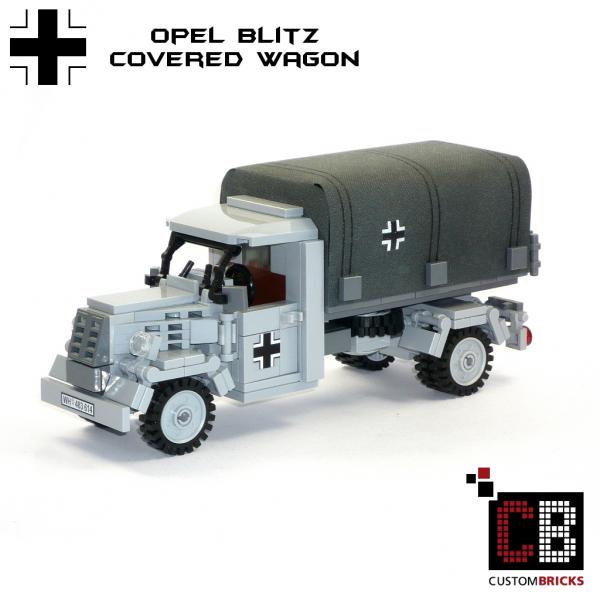 CUSTOM PDF Bauanleitung WW2 WWII Opel Blitz mit Nebelwerfer 41  für LEGO® Steine 