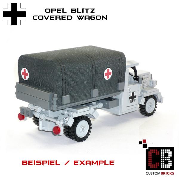 Custom WW2 tarpaulin with red cross
