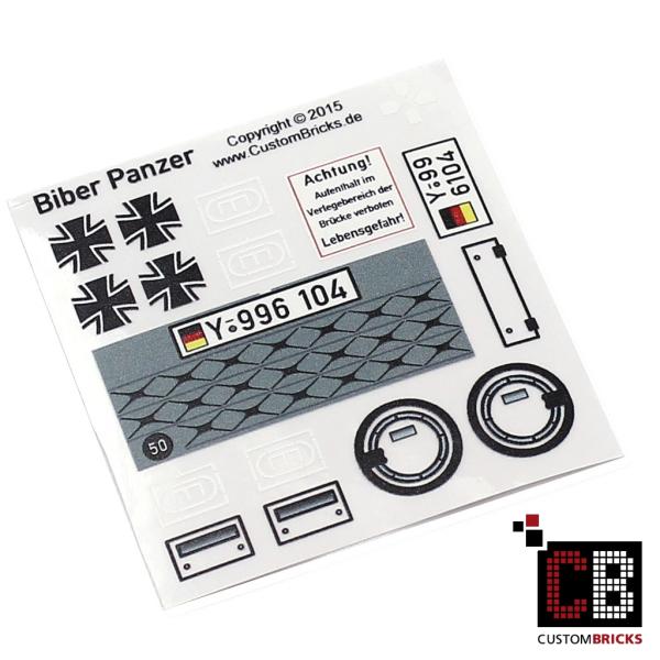 Custom Sticker Bundeswehr Biber Panzer