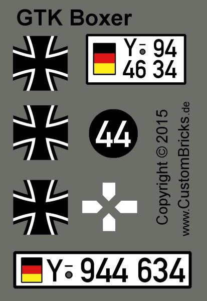 Custom Decals Bundeswehr GTK Boxer