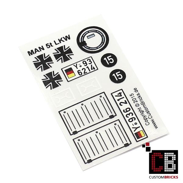 Custom Sticker Bundeswehr MAN 5t LKW