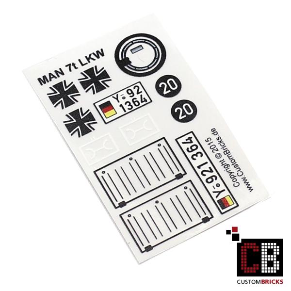Custom Sticker Bundeswehr MAN 7t LKW