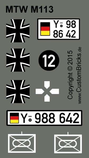 Custom Sticker Bundeswehr MTW 113