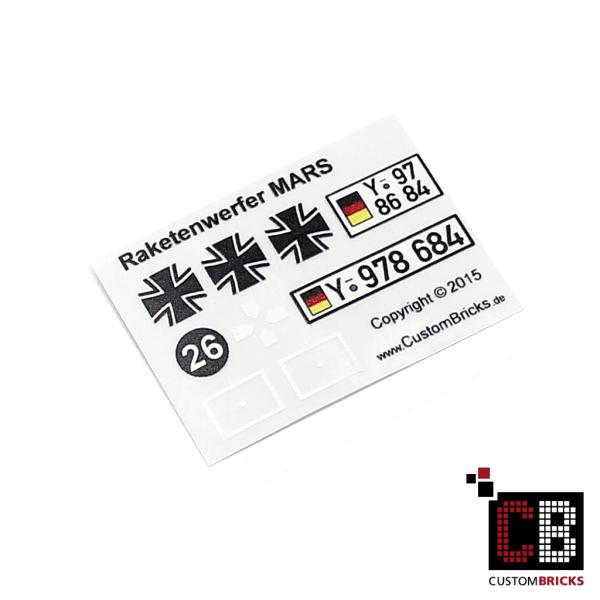 Custom Sticker Bundeswehr Raketenwerfer MARS
