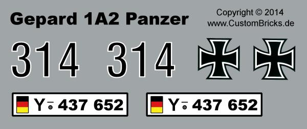 Custom Decals Bundeswehr Gepard Tank