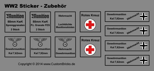 Custom Decals WW2 ammunition boxes