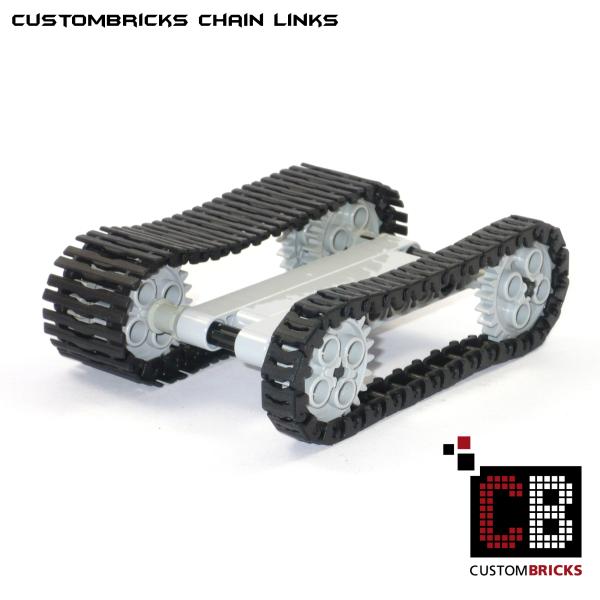 CustomBricks Kettenglieder - 100x Single Wide