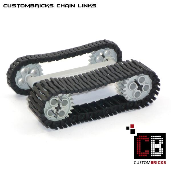 CustomBricks Kettenglieder - 50x Triple Wide